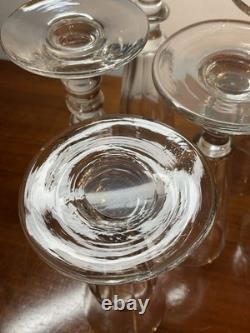 6 Coupes Ou Flûtes À Champagne Cristal Taillé, Modèle Caton, Baccarat St Louis