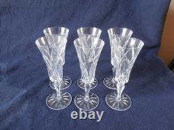 6 Flutes A Champagne En Cristal De Saint Louis Service Camargue