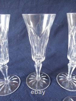 6 Flutes A Champagne En Cristal De Saint Louis Service Camargue