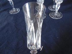6 Flutes A Champagne En Cristal De Saint Louis Service Camargue