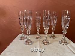 6 Flûtes à Champagne (+ 1 Offerte) CRISTAL de SAINT-LOUIS Modèle CHAMBORD
