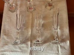 6 Flûtes à Champagne (+ 1 Offerte) CRISTAL de SAINT-LOUIS Modèle CHAMBORD