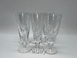 6 Flutes a champagne en cristal de Saint Louis signées modèle Jersey 16,8 cm