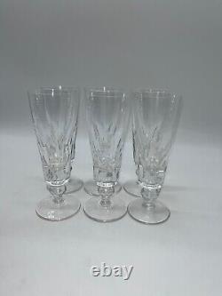 6 Flutes a champagne en cristal de Saint Louis signées modèle Jersey 16,8 cm