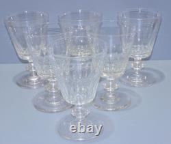 -6 VERRES A EAU CRISTAL LOUIS PHILIPPE XIXe CATON SAINT LOUIS déco TABLE D