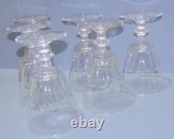 -6 VERRES A EAU CRISTAL LOUIS PHILIPPE XIXe CATON SAINT LOUIS déco TABLE D