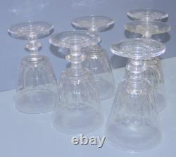-6 VERRES A EAU CRISTAL LOUIS PHILIPPE XIXe CATON SAINT LOUIS déco TABLE D