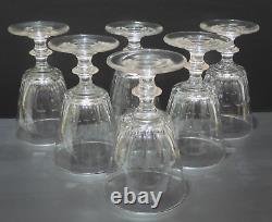 -6 VERRES A EAU CRISTAL LOUIS PHILIPPE XIXe CATON SAINT LOUIS déco TABLE D
