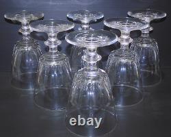 -6 VERRES A EAU CRISTAL LOUIS PHILIPPE XIXe CATON SAINT LOUIS déco TABLE D
