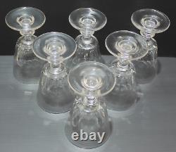 -6 VERRES A EAU CRISTAL LOUIS PHILIPPE XIXe CATON SAINT LOUIS déco TABLE D