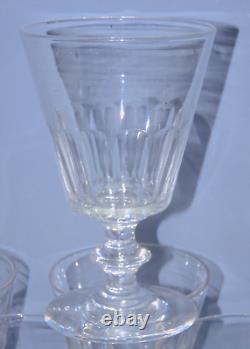 -6 VERRES A EAU CRISTAL LOUIS PHILIPPE XIXe CATON SAINT LOUIS déco TABLE D