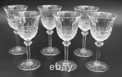 6 VERRES A EAU EN CRISTAL DE SAINT LOUIS MODELE TOMMY H = 18 cm