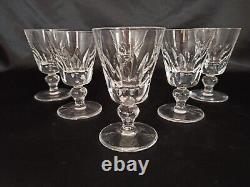 6 VERRES À PORTO EN CRISTAL DE SAINT-LOUIS Modèle JERSEY