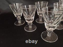 6 VERRES À PORTO EN CRISTAL DE SAINT-LOUIS Modèle JERSEY