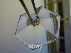 6 VERRES A VIN ROUGE CRISTAL TAILLE COTES PLATES STYLE SAINT LOUIS ht 15,2 cm