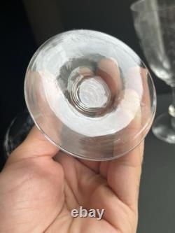 6 Verre A Eau En Cristal Gravé Saint Louis Modèle Cleo Baccarat