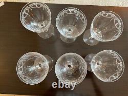 6 Verres A Eau. Cristal De Saint Louis Modèle Millet