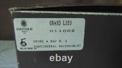 6 Verres A Eau Cristal St Louis Modele Grand Lieu Neuf En Coffret