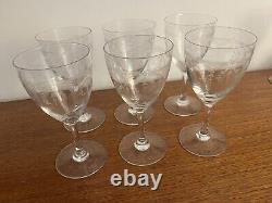 6 Verres À Eau En Cristal Saint-Louis Modèle Manon Non Baccarat