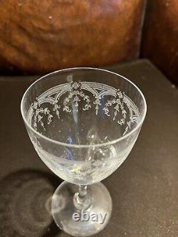 6 Verres À Eau En Cristal Saint-Louis Modèle Manon Non Baccarat