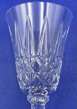 6 Verres À Vin Blanc Cristal De Saint-Louis Modèle Tarn Signés Bel État