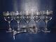 6 Verres A Vin Rouge Blanc Cristal Grave Acide De Roses St Louis Baccarat H. 12.2