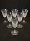 6 Verres &Agrave; Vin Rouge St Saint Louis Mod&egrave;le Tarn En Cristal Taill&eacute; Sign&eacute; 16 Cm