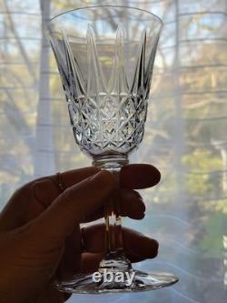 6 Verres À Vin Rouge St Saint Louis Modèle Tarn En Cristal Taillé Signé 16 Cm