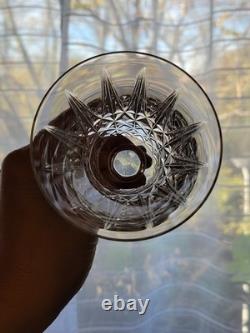 6 Verres À Vin Rouge St Saint Louis Modèle Tarn En Cristal Taillé Signé 16 Cm