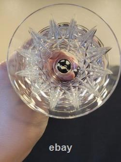 6 Verres À Vin Rouge St Saint Louis Modèle Tarn En Cristal Taillé Signé 16 Cm