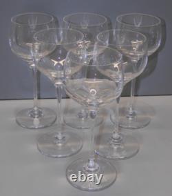 -6 Verres Ballons Estampille Cristal St Louis Modele Aurore Unis Table Fetes D