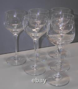 -6 Verres Ballons Estampille Cristal St Louis Modele Aurore Unis Table Fetes D