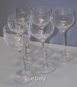 -6 Verres Ballons Estampille Cristal St Louis Modele Aurore Unis Table Fetes D