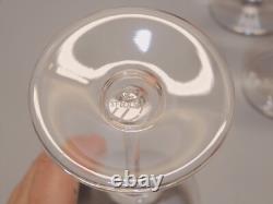 -6 Verres Ballons Estampille Cristal St Louis Modele Aurore Unis Table Fetes D