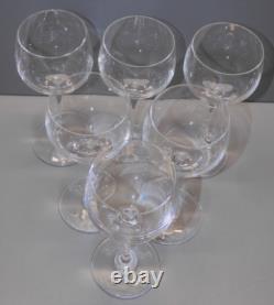 -6 Verres Ballons Estampille Cristal St Louis Modele Aurore Unis Table Fetes D