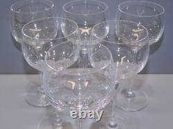 -6 Verres Ballons Estampille Cristal St Louis Modele Aurore Unis Table Fetes D