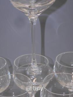 -6 Verres Ballons Estampille Cristal St Louis Modele Aurore Unis Table Fetes D