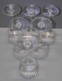 -6 Verres Ballons Estampille Cristal St Louis Modele Aurore Unis Table Fetes D