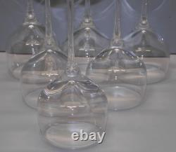 -6 Verres Ballons Estampille Cristal St Louis Modele Aurore Unis Table Fetes D