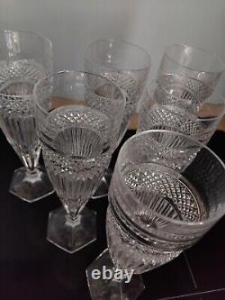 6 Verres Champagne Cristal Saint Louis BACCARAT DLG Trianon Val St Lambert