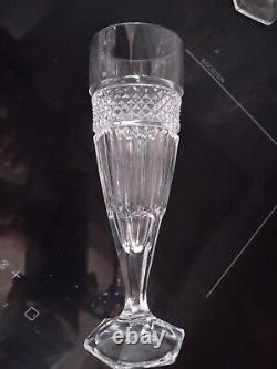 6 Verres Champagne Cristal Saint Louis BACCARAT DLG Trianon Val St Lambert