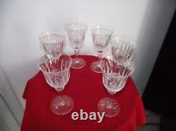 6 Verres En Cristal Saint Louis. Style Tommy