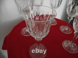 6 Verres En Cristal Saint Louis. Style Tommy