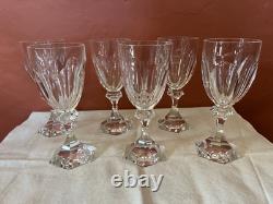 6 Verres à Vin CRISTAL de SAINT-LOUIS Modèle CHAMBORD