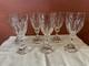 6 Verres à Vin Cristal De Saint-louis Modèle Chambord