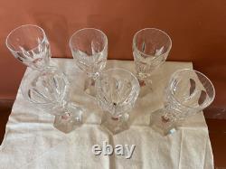 6 Verres à Vin CRISTAL de SAINT-LOUIS Modèle CHAMBORD