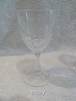 6 Verres à vin 10cl cristal Saint Louis mod Gavarni 5033 crystal wine glasses