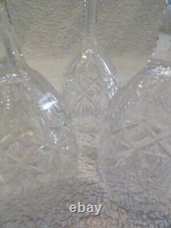 6 Verres à vin 10cl cristal Saint Louis mod Gavarni 5033 crystal wine glasses