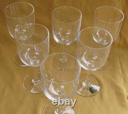 6 Verres à vin en cristal de Saint-Louis service Diane estampillés