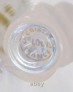 6 Verres à vin en cristal de Saint-Louis service Diane estampillés